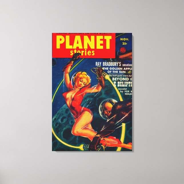 Zeitschrift Planet Stories Cover 2 Leinwanddruck (Vorderseite)