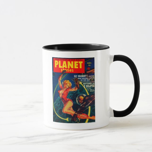 Zeitschrift Planet Stories Cover 2 Tasse (Rechts)