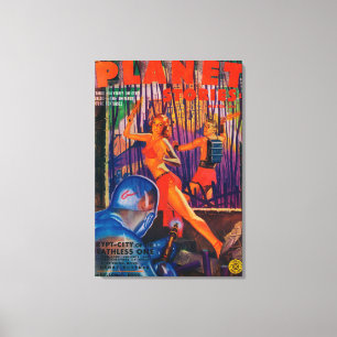 Zeitschrift Planet Stories Cover 3 Leinwanddruck
