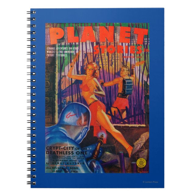 Zeitschrift Planet Stories Cover 3 Notizblock (Vorderseite)