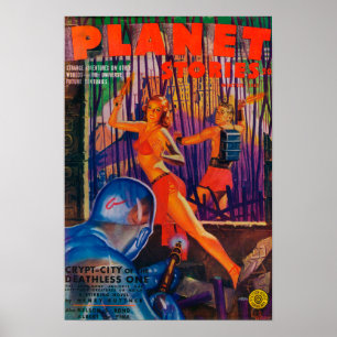 Zeitschrift Planet Stories Cover 3 Poster