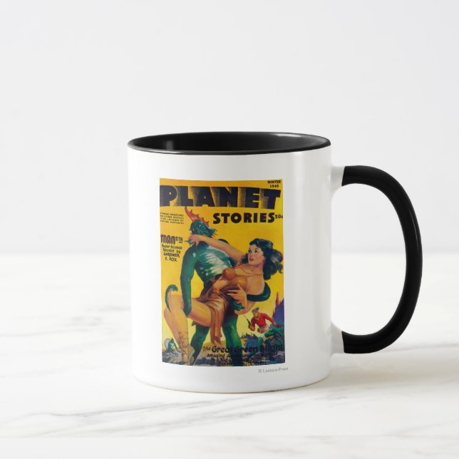Zeitschrift Planet Stories Cover 4 Tasse (Rechts)