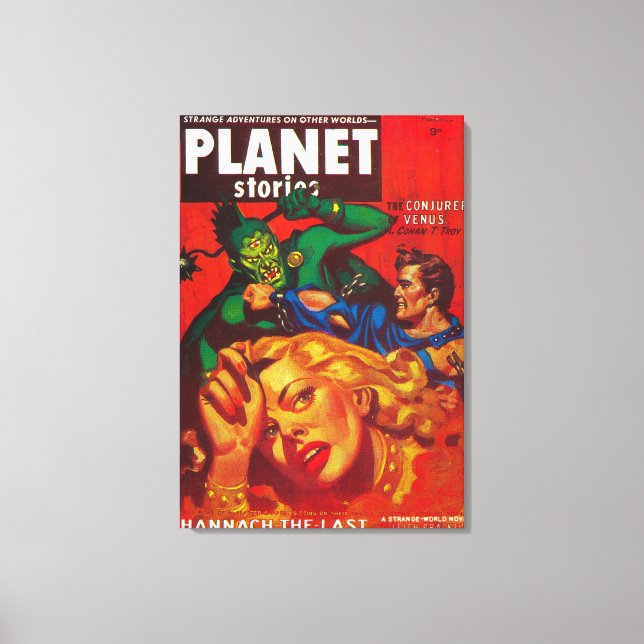 Zeitschrift Planet Stories Cover 8 Leinwanddruck (Vorderseite)