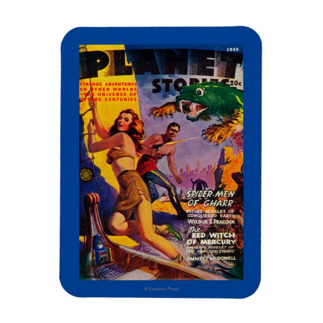 Zeitschrift Planet Stories deckt 5 ab Magnet (Vertikal)