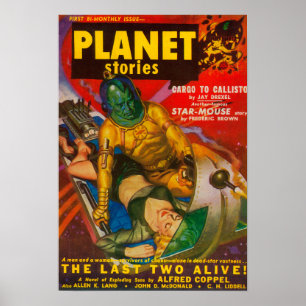 Zeitschrift "Planet Stories" umfasst 6 Poster
