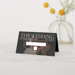 Zeitschrift Redaktion Zeitung Fotos Hochzeit Platzkarte
