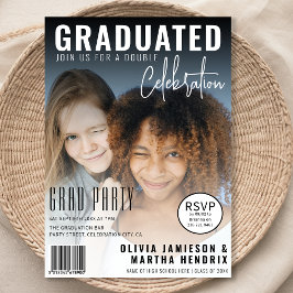 Zeitschriftenabdeckung | Gemeinsame Graduierungspa Einladung