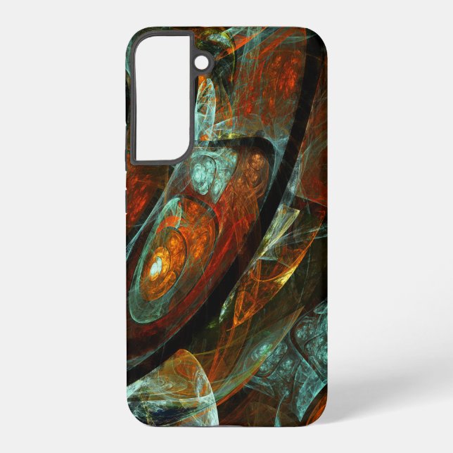 Zeitspaltung-Abstrakte Kunst Samsung Galaxy Hülle (Rückseite)