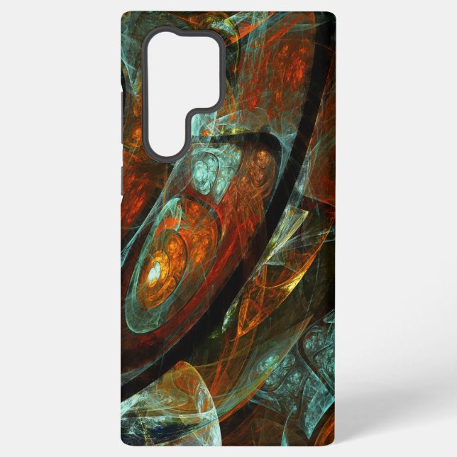 Zeitspaltung-Abstrakte Kunst Samsung Galaxy Hülle (Rückseite)