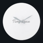 Zeitstück grau-Hand Farbe Stilvoll aussehen Große Wanduhr<br><div class="desc">Time Piece gedruckte graue Hand Farbe Stilvoll aussehen große Uhr. Eine Wanduhr ist ein Zeitmesser, der auf eine Wand montiert werden kann. Es enthält Stundenmarkierungen, Minutenmarkierungen, Ziffern oder Symbole, um die Stunden anzugeben. Die Wanduhren sind in einer Vielzahl von Stilen, um verschiedene Geschmäcke und Innenarchitektur-Themen Anzug. Die Wanduhr ist eine...</div>