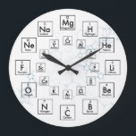 ZEITTABELLE DER ELEMENTE - 24 STUNDEN GROßE WANDUHR<br><div class="desc">Dieses 24-Stunden-Takt ersetzt die 24 Zahlen, die normalerweise auf der Oberfläche einer analogen Uhr zu finden sind, durch die ersten 24 der 118 Elemente auf einem konventionellen Periodensystem der Elemente. Die Ersetzung von Elementen durch Zahlen ist ebenso attraktiv wie lehrreich. Diese Uhr ist das perfekte Geschenk für Chemiker, Wissenschaftler, Professoren,...</div>