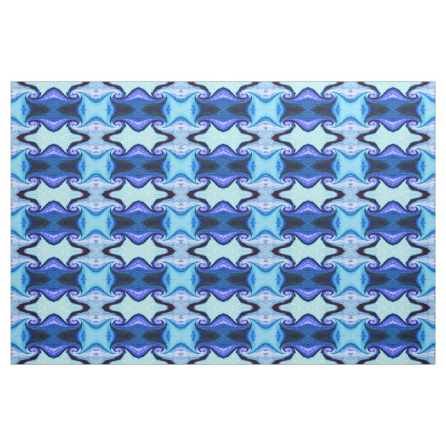 Zeittunnel blau stoff (Fat Quarter (45,7 x 55,9 cm))
