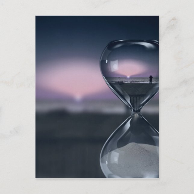 Zeitüberschreitung Postkarte (Vorderseite)