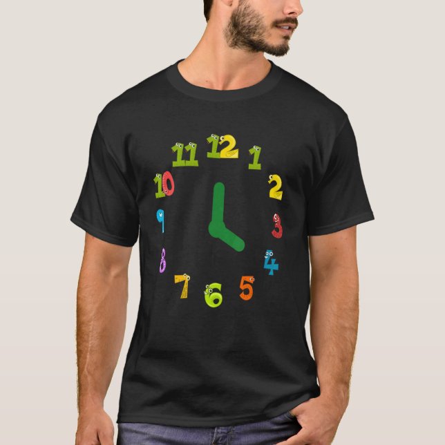Zeituhr der Tieruhr T-Shirt (Vorderseite)