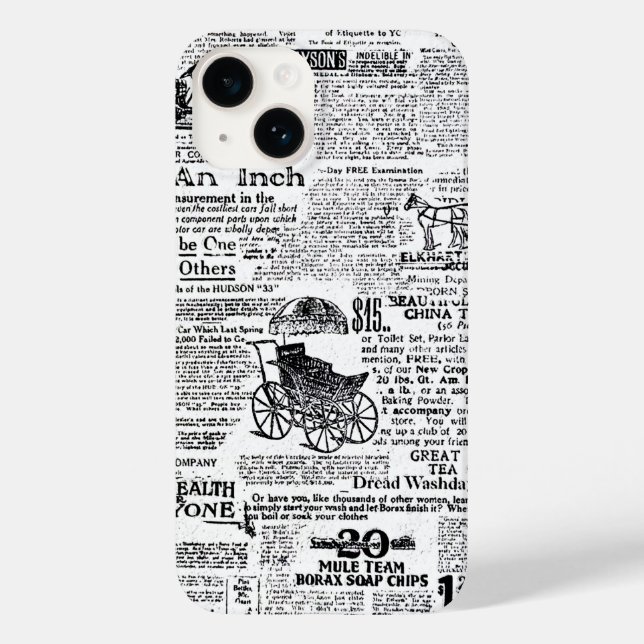 Zeitung Case-Mate iPhone Hülle (Rückseite)