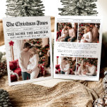 Zeitung Einzigartig Mehr das Merrier Baby Weihnach Feiertagskarte<br><div class="desc">Unsere Newspaper Unique More the Merrier Baby Christmas Holiday Card ist der perfekte Weg, um Ihre freudigen Neuigkeiten und Urlaubswünsche mit Familie und Freunden zu teilen! Diese Karte, die wie eine Zeitung gestaltet ist, zeichnet die Highlights Ihres Jahres in einem einzigartigen und charmanten Format auf und bietet ein festliches Design...</div>