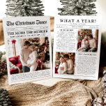 Zeitung Einzigartig Mehr das Merrier Baby Weihnach Feiertagskarte<br><div class="desc">Unsere Newspaper Unique More the Merrier Baby Christmas Holiday Card ist der perfekte Weg, um Ihre freudigen Neuigkeiten und Urlaubswünsche mit Familie und Freunden zu teilen! Diese Karte, die wie eine Zeitung gestaltet ist, zeichnet die Highlights Ihres Jahres in einem einzigartigen und charmanten Format auf und bietet ein festliches Design...</div>
