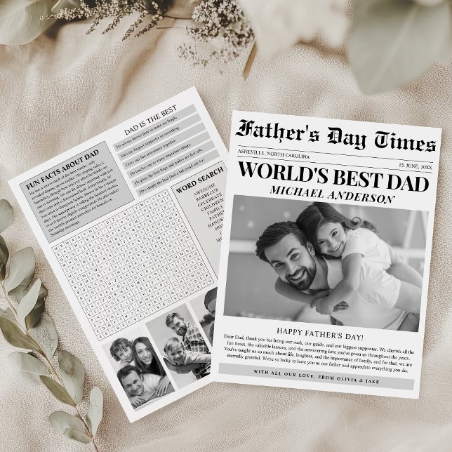 Zeitung Einzigartiger Spaß Foto Happy Vatertag (Von Creator hochgeladen)