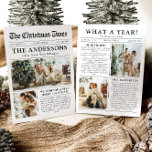 Zeitung Einzigartiger Spaß Was für ein Jahr Foto W<br><div class="desc">Feiern Sie mit unserer Weihnachtskarte "Was für ein Jahr" die Highlights Ihres Fotos. Diese Karte im modernen Zeitungsstil bietet eine kreative Möglichkeit, Ihre Lieblings-Erinnerungen und Meilensteine zu teilen. Mit seinen individuell anpassbaren Abschnitten für Fotos und Captions ist es ideal, um alles zu präsentieren, was dieses Jahr besonders gemacht hat. Diese...</div>