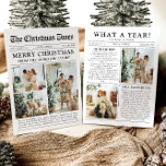 Zeitung Einzigartiger Spaß Was für ein Jahr Foto W<br><div class="desc">Feiern Sie mit unserer Weihnachtskarte "Was für ein Jahr" die Highlights Ihres Fotos. Diese Karte im modernen Zeitungsstil bietet eine kreative Möglichkeit, Ihre Lieblings-Erinnerungen und Meilensteine zu teilen. Mit seinen individuell anpassbaren Abschnitten für Fotos und Captions ist es ideal, um alles zu präsentieren, was dieses Jahr besonders gemacht hat. Diese...</div>