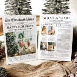 Zeitung Einzigartiger Spaß Was für ein Jahr Foto W<br><div class="desc">Feiern Sie mit unserer Weihnachtskarte "Was für ein Jahr" die Highlights Ihres Fotos. Diese Karte im modernen Zeitungsstil bietet eine kreative Möglichkeit, Ihre Lieblings-Erinnerungen und Meilensteine zu teilen. Mit seinen individuell anpassbaren Abschnitten für Fotos und Captions ist es ideal, um alles zu präsentieren, was dieses Jahr besonders gemacht hat. Diese...</div>