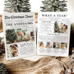 Zeitung Einzigartiger Spaß Was für ein Jahr Foto W Feiertagskarte<br><div class="desc">Feiern Sie mit unserer Weihnachtskarte "Was für ein Jahr" die Highlights Ihres Fotos. Diese Karte im modernen Zeitungsstil bietet eine kreative Möglichkeit, Ihre Lieblings-Erinnerungen und Meilensteine zu teilen. Mit seinen individuell anpassbaren Abschnitten für Fotos und Captions ist es ideal, um alles zu präsentieren, was dieses Jahr besonders gemacht hat. Diese...</div>