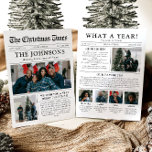 Zeitung Einzigartiger Spaß Was für ein Jahr Foto W Feiertagskarte<br><div class="desc">Feiern Sie mit unserer Weihnachtskarte "Was für ein Jahr" die Highlights Ihres Fotos. Diese Karte im modernen Zeitungsstil bietet eine kreative Möglichkeit, Ihre Lieblings-Erinnerungen und Meilensteine zu teilen. Mit seinen individuell anpassbaren Abschnitten für Fotos und Captions ist es ideal, um alles zu präsentieren, was dieses Jahr besonders gemacht hat. Diese...</div>