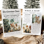 Zeitung Einzigartiger Spaß Was für ein Jahr Foto W Feiertagskarte<br><div class="desc">Feiern Sie mit unserer Weihnachtskarte "Was für ein Jahr" die Highlights Ihres Fotos. Diese Karte im modernen Zeitungsstil bietet eine kreative Möglichkeit, Ihre Lieblings-Erinnerungen und Meilensteine zu teilen. Mit seinen individuell anpassbaren Abschnitten für Fotos und Captions ist es ideal, um alles zu präsentieren, was dieses Jahr besonders gemacht hat. Diese...</div>