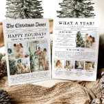 Zeitung Einzigartiger Spaß Was für ein Jahr Foto W Feiertagskarte<br><div class="desc">Feiern Sie mit unserer Weihnachtskarte "Was für ein Jahr" die Highlights Ihres Fotos. Diese Karte im modernen Zeitungsstil bietet eine kreative Möglichkeit, Ihre Lieblings-Erinnerungen und Meilensteine zu teilen. Mit seinen individuell anpassbaren Abschnitten für Fotos und Captions ist es ideal, um alles zu präsentieren, was dieses Jahr besonders gemacht hat. Diese...</div>