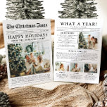 Zeitung Einzigartiger Spaß Was für ein Jahr Foto W Feiertagskarte<br><div class="desc">Feiern Sie mit unserer Weihnachtskarte "Was für ein Jahr" die Highlights Ihres Fotos. Diese Karte im modernen Zeitungsstil bietet eine kreative Möglichkeit, Ihre Lieblings-Erinnerungen und Meilensteine zu teilen. Mit seinen individuell anpassbaren Abschnitten für Fotos und Captions ist es ideal, um alles zu präsentieren, was dieses Jahr besonders gemacht hat. Diese...</div>