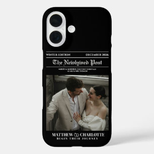 Zeitung Fröhlich und Verheiratet Foto iPhone 16 Hülle