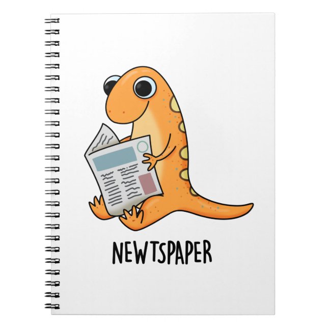 Zeitung Funny Newt Pub Notizblock (Vorderseite)