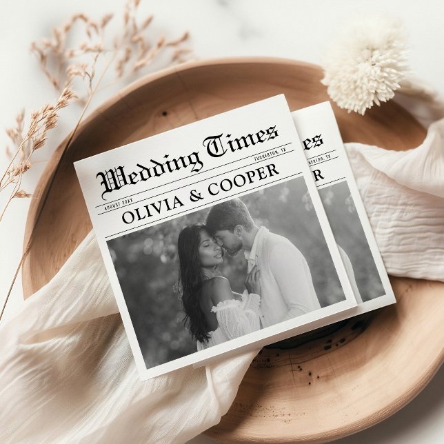 Zeitung Hochzeitstücher Serviette (Von Creator hochgeladen)