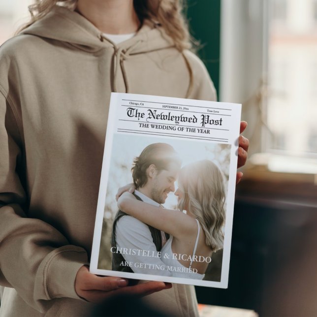 Zeitung Hochzeitzeitzeitschrift und Infografik zum Karte (Von Creator hochgeladen)