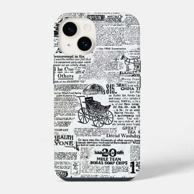 Zeitung iPhone Hülle (Rückseite)