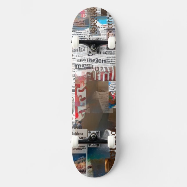 Zeitung Mache-Argentino (Espectro) Skateboard (Vorderseite)