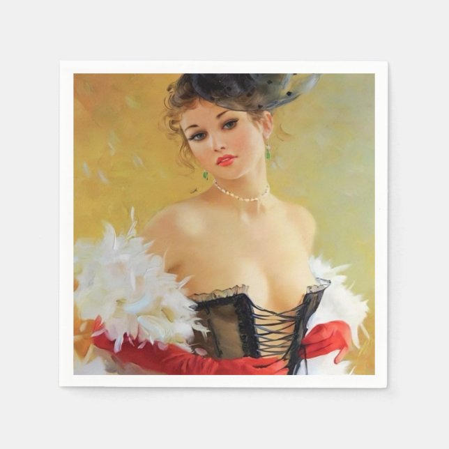 Zeitung Napkin Serviette (Vorderseite)