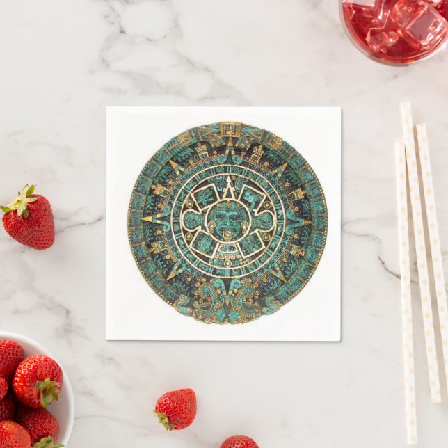 Zeitung Napkins, Aztekisches Grünbuch Serviette (Beispiel)