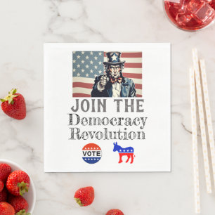 Zeitung zur Revolution für die Demokratie in Neape Serviette