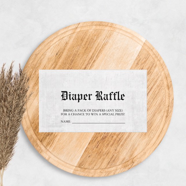 Zeitungs-Babydusche-Windeln Begleitkarte (Von Creator hochgeladen)