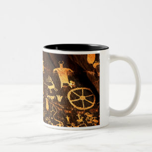 Zeitungs-Felsen-Kunst-Kaffee-Tasse Zweifarbige Tasse