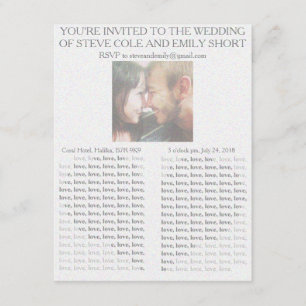 Zeitungs-Hochzeitseinladung Einladung