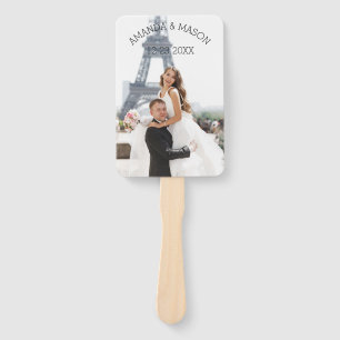 Zeitungs-Hochzeitsprogramm Fan, Fanprogramm Templa Fächer