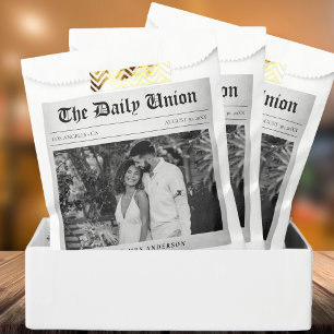 Zeitungsartikel Hochzeit Geschenktütchen