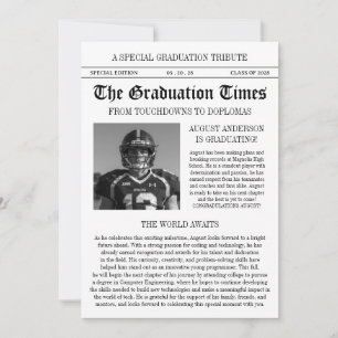 Zeitungsfoto eines modernen Fußballspielers zur Ab Einladung