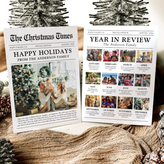 Zeitungsjahr in Review Family Foto Weihnachten (Von Creator hochgeladen)