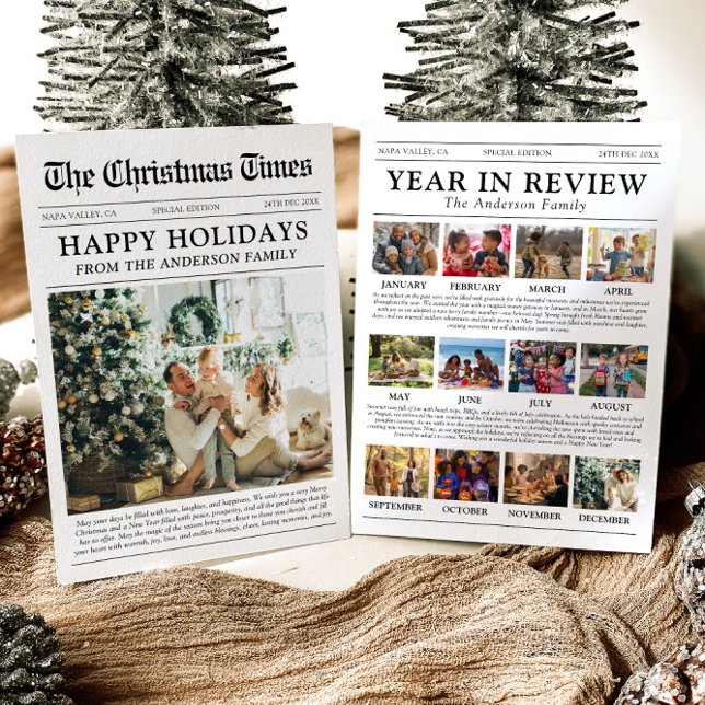 Zeitungsjahr in Review Family Foto Weihnachten (Von Creator hochgeladen)