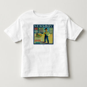 Zeitungsjunge orange LabelRedlands, CA Kleinkind T-shirt