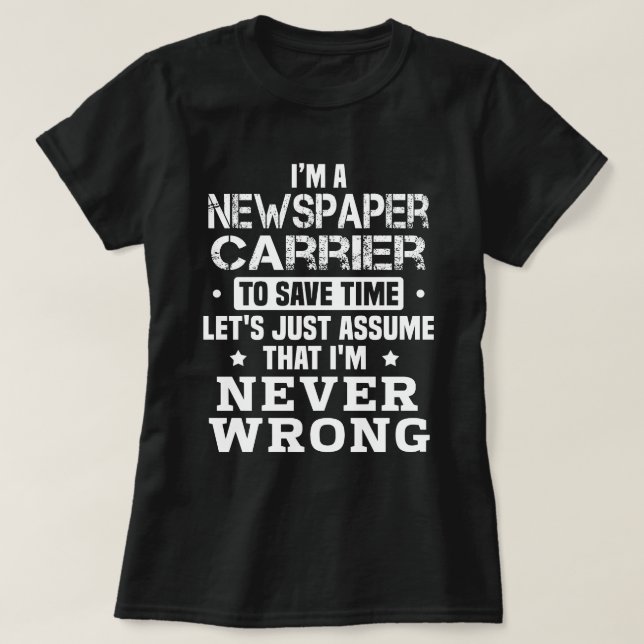 Zeitungskarrier T-Shirt (Design vorne)