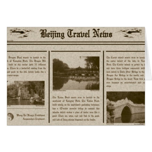 Zeitungskarte (Vorderseite (Horizontal))